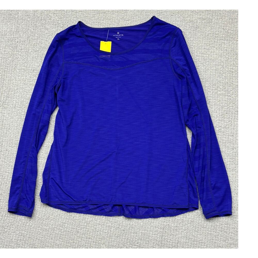 Athleta Women's Blue Long Sleeve Athletic Shirt Size XL #60740